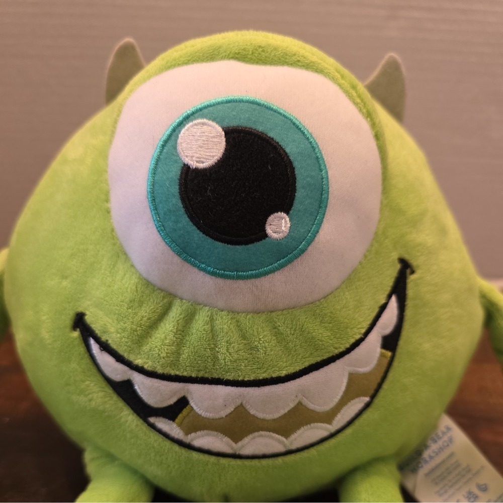 Monsters Inc Build-a-Bear Mike Wazowski Large Plush 7" BAB - Picture 2 of 6